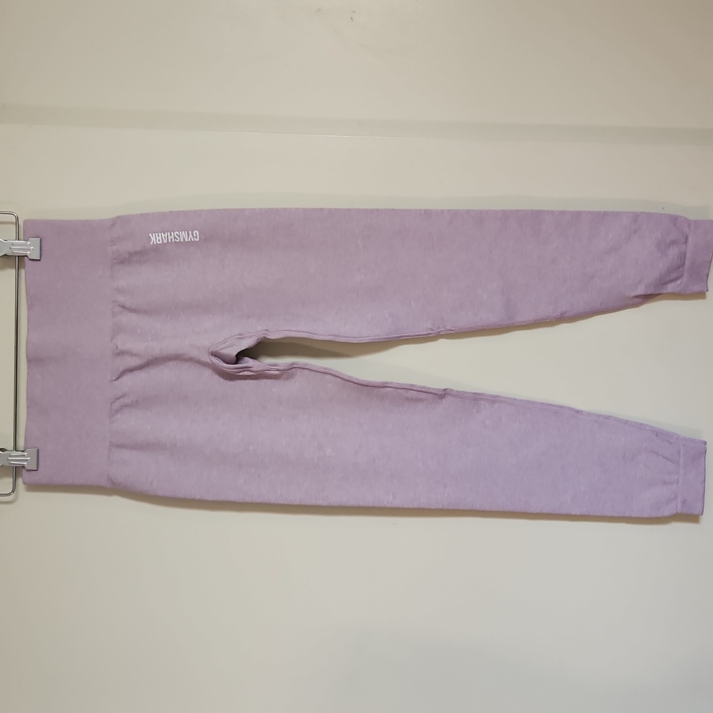 Gymshark Lilac Adapt Marl Seamless Leggings Ankle Length Size Xsmall